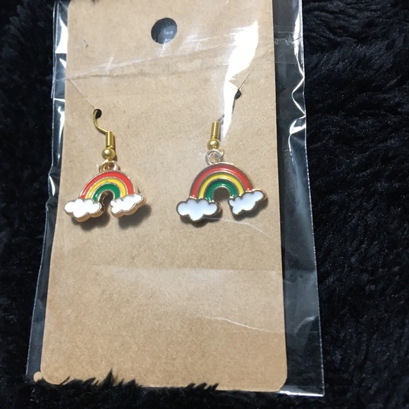 Pretty rainbow handmade earrings 🌈 - Picture 2 of 2